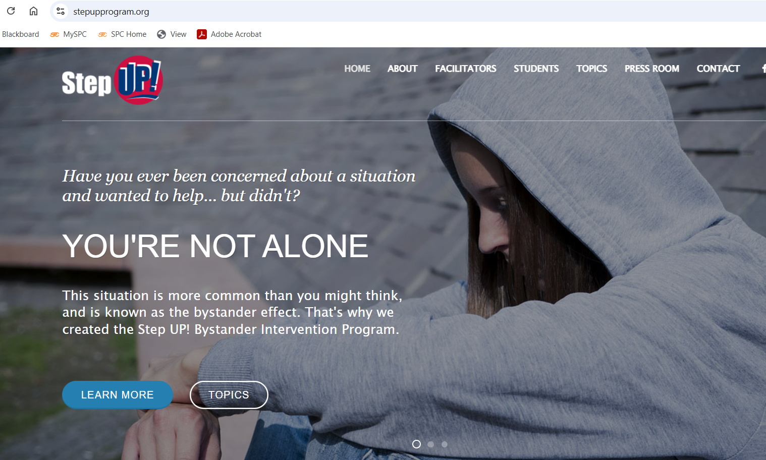 Step UP!:  Avoiding the Bystander Effect