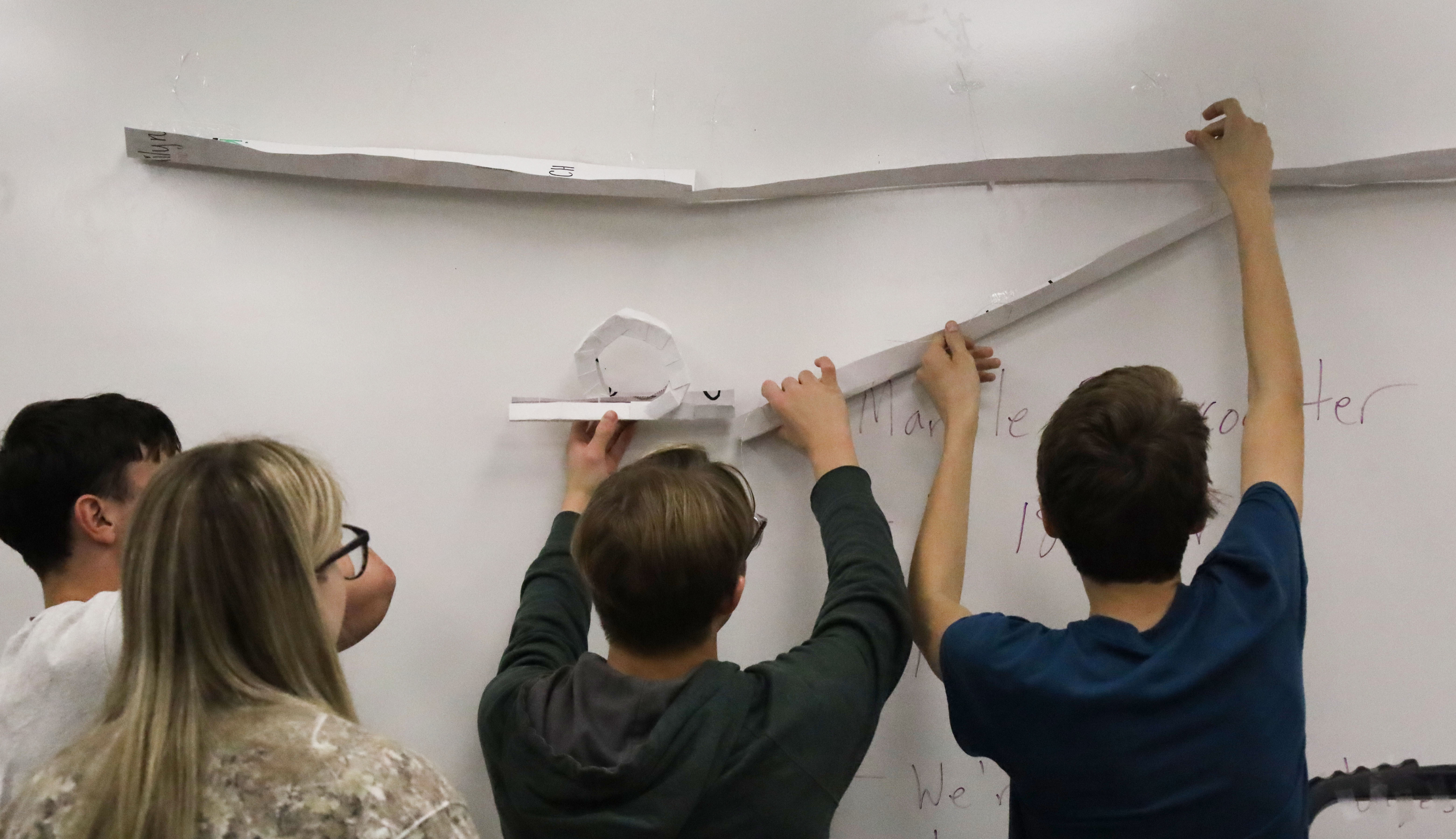Marble madness: Students build rollercoasters in physics lab